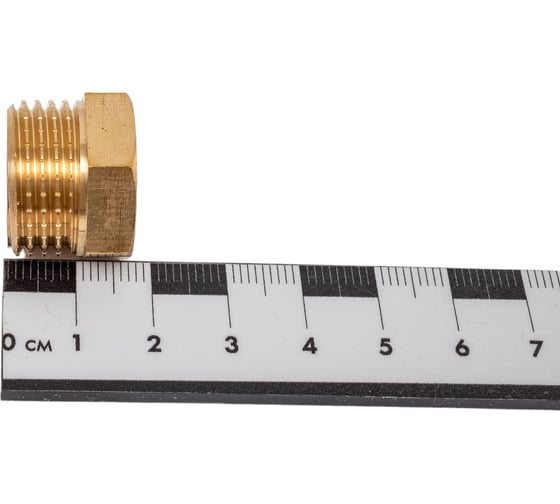 Латунный переход AV Engineering шестиугольный, наружная-внутренняя 1/2x3/8 AVE305002