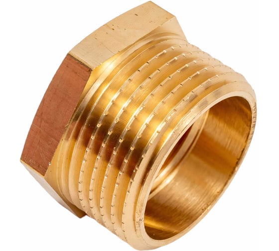 Латунный переход AV Engineering шестиугольный, наружная-внутренняя 1x3/4 AVE305005