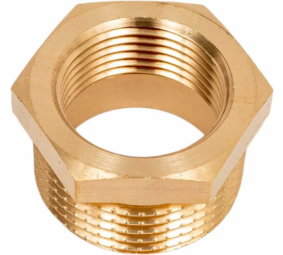 Латунный переход AV Engineering шестиугольный, наружная-внутренняя 1x3/4 AVE305005