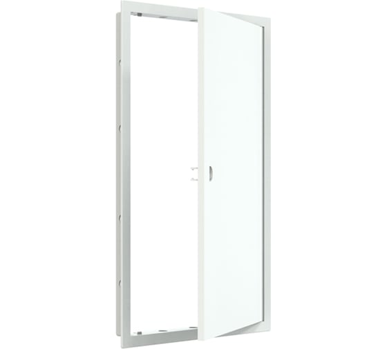 Ревизионная люк-дверца EVECS Л2540Р 268x418, с фланцем, 246x396, с ручкой АБС 87-689
