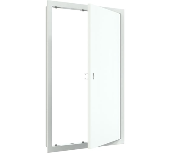 Ревизионная люк-дверца EVECS Л3040Р 318x418, с фланцем, 296x396, с ручкой АБС 89-117