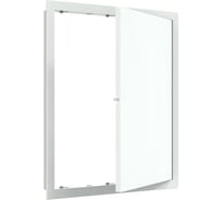 Люк-дверца ревизионная EVECS 318x318 с фланцем 296x296 с ручкой АБС 89-115 Л3030Р