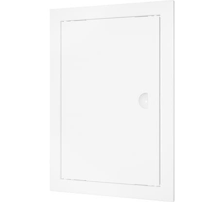 Ревизионная люк-дверца EVECS Л3030Р 318x318, с фланцем, 296x296, с ручкой АБС 89-115