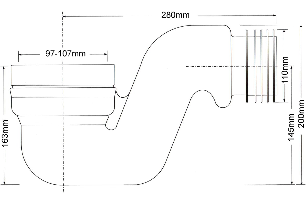 Колено для унитаза McAlpine ф110 MRWC45 - выгодная цена, отзывы ...