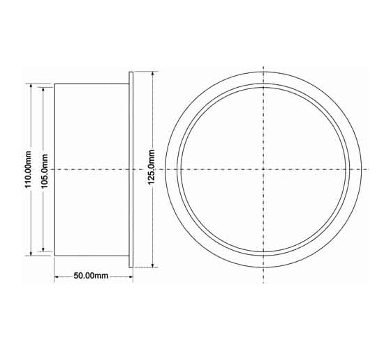 Фланец McAlpine пластик d110 P-P-VP127