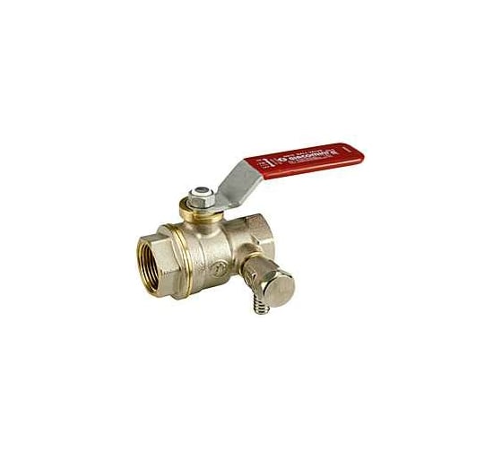 Муфтовый латунный шаровой кран для выпуска воды Giacomini DN 15, 1/2 R910SX003 1