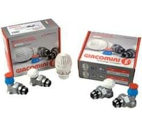 Термостатический комплект для отопительного прибора Giacomini 1/2x16, прямой R470AX013