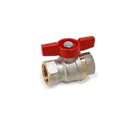 Шаровой кран Giacomini DADO полнопроходной, 1/2 B-В ручка-бабочка красная R951X023