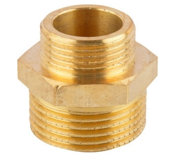 Латунный редукционный ниппель AV Engineering наружная-наружная 1x3/4 AVE303011