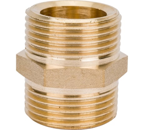 Латунный ниппель AV Engineering наружная-наружная под евроконус 3/4x3/4 AVE309001