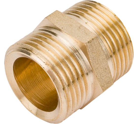 Латунный ниппель AV Engineering наружная-наружная под евроконус 3/4x3/4 AVE309001