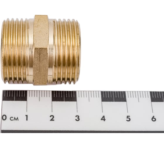 Латунный ниппель AV Engineering наружная-наружная под евроконус 3/4x3/4 AVE309001