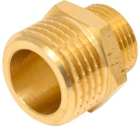 Латунный ниппель AV Engineering редукционный наружная-наружная 1/2x3/8 AVE303008