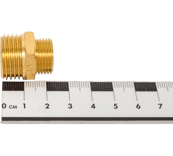 Латунный ниппель AV Engineering редукционный наружная-наружная 1/2x3/8 AVE303008