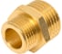 Латунный ниппель AV Engineering редукционный наружная-наружная 1/2x3/8 AVE303008 2