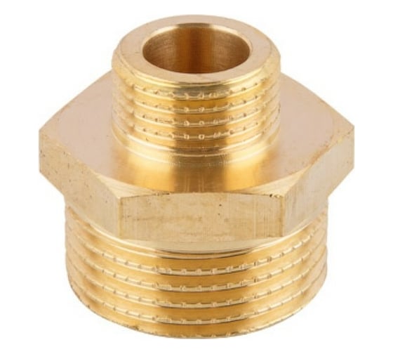 Латунный редукционный ниппель AV Engineering наружная-наружная 1x1/2 AVE303010 1