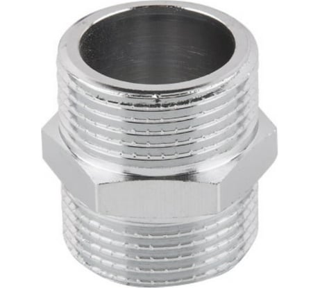 Латунный ниппель AV Engineering наружная-наружная 3/4 хром AVE303005