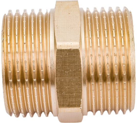 Латунный ниппель AV Engineering наружная-наружная 3/4 AVE303002
