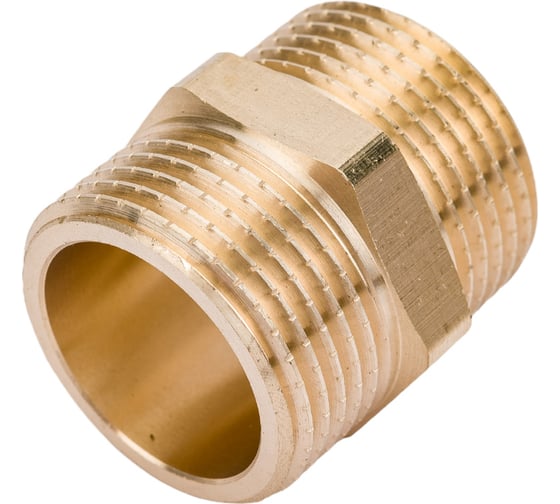 Латунный ниппель AV Engineering наружная-наружная 3/4 AVE303002