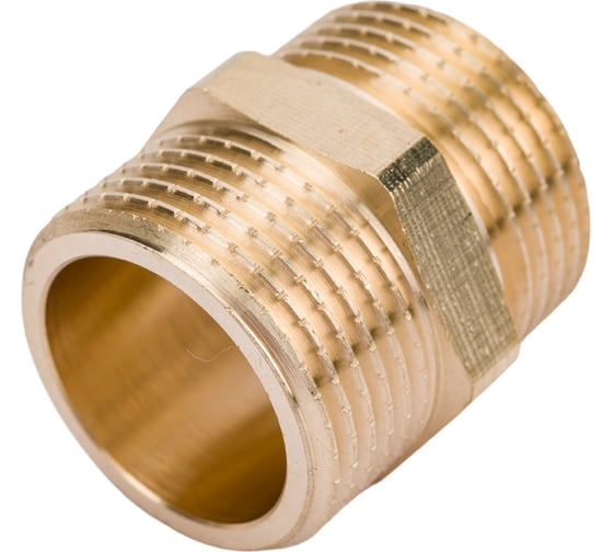 Латунный ниппель AV Engineering наружная-наружная 3/4 AVE303002