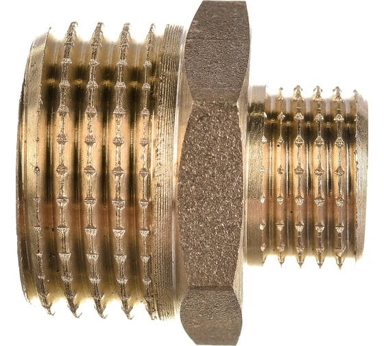 Латунный ниппель AV Engineering редукционный наружная-наружная 1/2x1/4 AVE303007