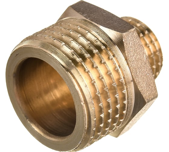 Латунный ниппель AV Engineering редукционный наружная-наружная 1/2x1/4 AVE303007