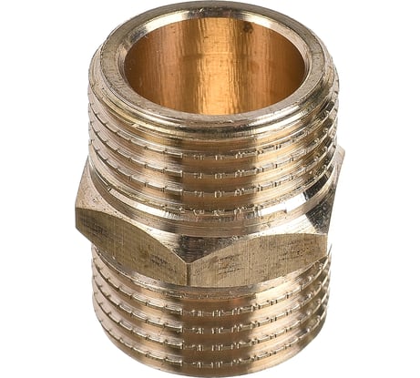 Латунный ниппель AV Engineering наружная-наружная 1/2 AVE303001