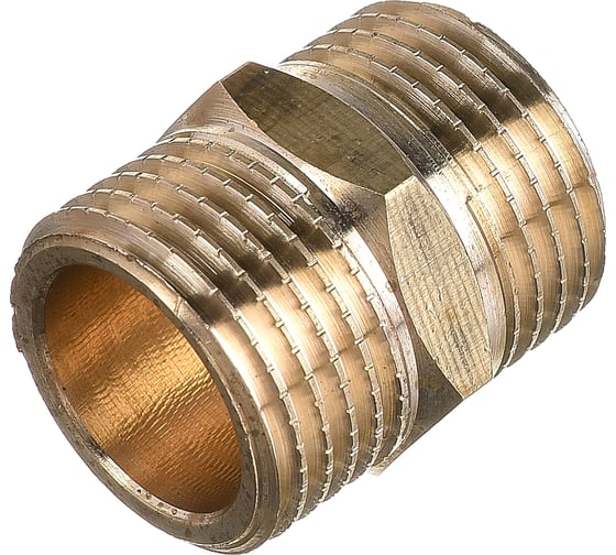 Латунный ниппель AV Engineering наружная-наружная 1/2 AVE303001