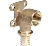 Угольник Rehau настенный, В, 20, 1/2, бронза RX+, с квадратными фланцами 14563691001