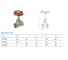 Запорный клапан вентиль 1/2 вр вр Kalde 0KV2700 3