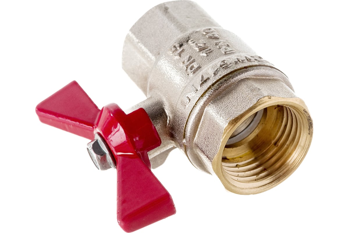 Шаровый кран ECO 1/2 вр/вр ручка бабочка Kalde 0KV4000 - выгодная цена ...