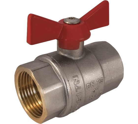 Шаровый кран ECO 3/4 вр/вр ручка бабочка Kalde 0KV4001