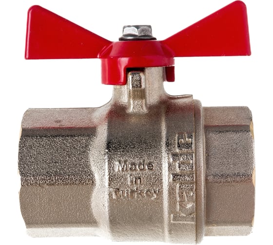 Шаровый кран ECO 3/4 вр/вр ручка бабочка Kalde 0KV4001