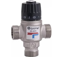 Клапан термосмесительный Gappo 1'' нар/нар/нар, боковое смешение, 35-60 град. 550204