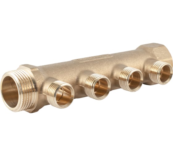 Коллектор латунный PROFACTOR в/н 1" х 4 вых 1/2" нар PF MF 263.4