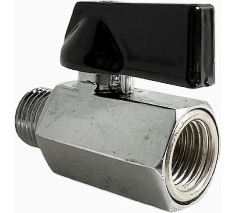Шаровой кран переходник Pegas pneumatic резьба внутренняя и наружная 1/4" FXM  4404