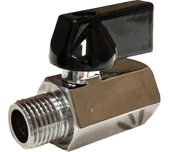 Шаровой кран переходник Pegas pneumatic резьба внутренняя и наружная 1/4" FXM  4404