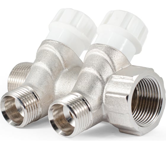 Коллектор с регулировочными вентилями PROFACTOR в/н 3/4" х 2 вых 1/2"нар  PF MV 268.2