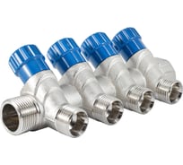 Коллектор с регулировочными вентилями PROFACTOR в/н 3/4" х 4 вых 1/2"нар PF MV 268.4