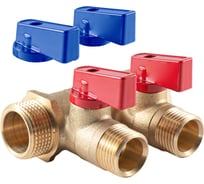 Коллектор с шаровыми кранами PROFACTOR  в/н 3/4" х 2 вых 1/2"нар PF MV 264.2