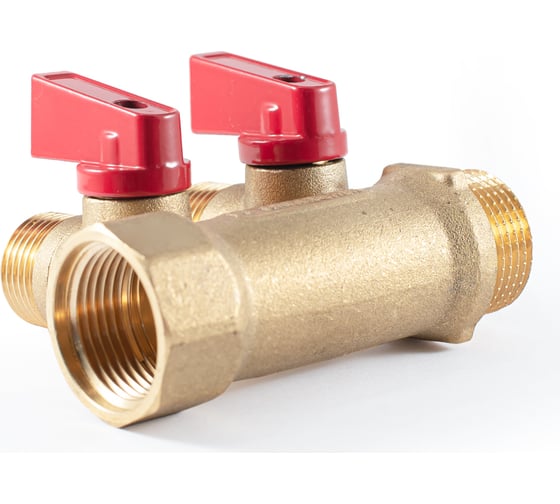 Коллектор с шаровыми кранами PROFACTOR  в/н 3/4" х 2 вых 1/2"нар PF MV 264.2