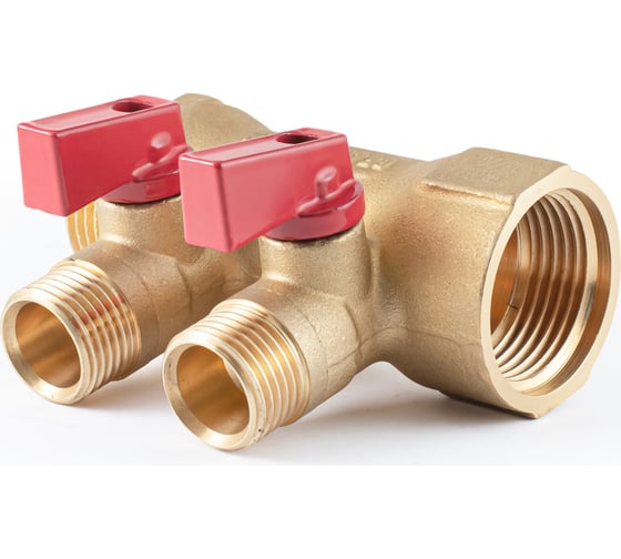 Коллектор с шаровыми кранами PROFACTOR в/н 1" х 2 вых 1/2"нар PF MV 265.2