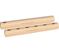 Коллектор PROFACTOR латунный, односторонний в/в 3/4" х 6 вых 1/2"вн PF MF 258.6