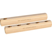 Коллектор PROFACTOR латунный, односторонний в/в 3/4" х 5 вых 1/2"вн  PF MF 258.5