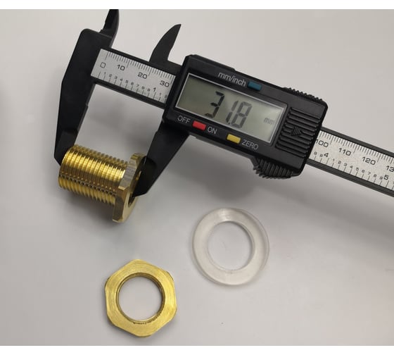 Переходник для врезки в бочку HG 1/2" НР + уплотнитель, 2 шт 1648949