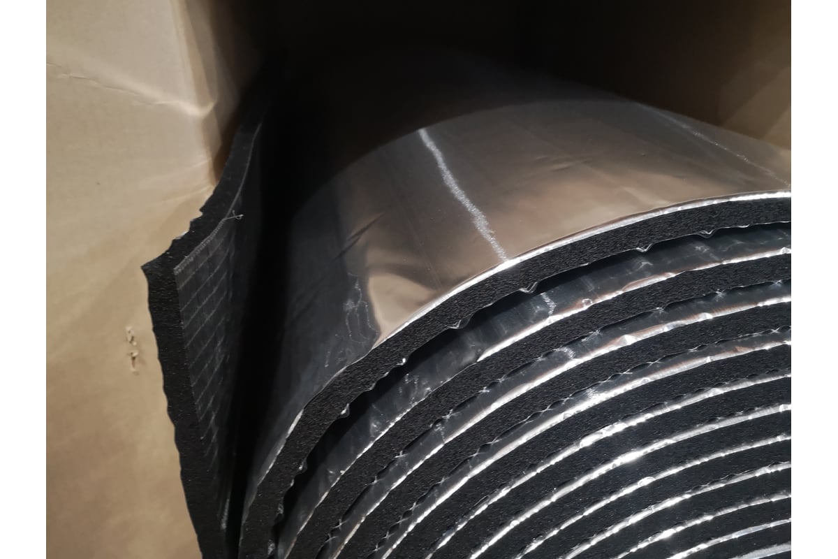 Теплоизоляционный рулон РУ-ФЛЕКС СТ-СК АЛЮ 16x1000-12 12 м2 8123 ...