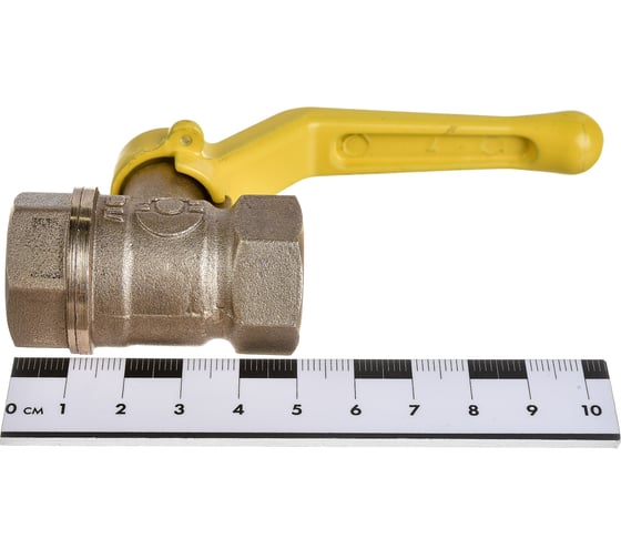 Шаровой кран для газа VALFEX 1/2" ВР/ВР ручка-рычаг, латунный 11Б27фтМ VF.271.LR3.012.Bir