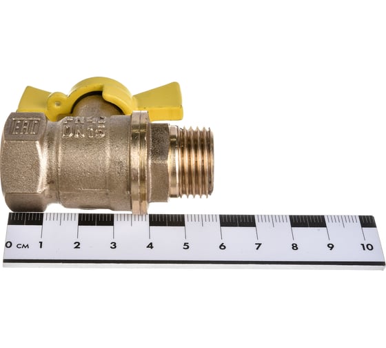 Шаровой кран для газа VALFEX 1/2" ВР/НР ручка-бабочка, латунный 11Б27фтМ VF.278.LB3.012.Bir