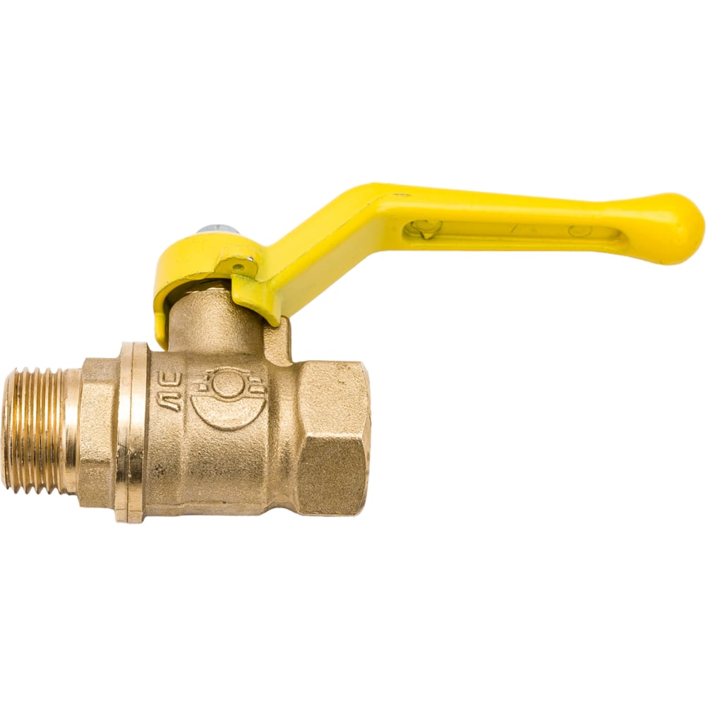 Шаровой кран для газа VALFEX 1/2\" ВР/НР ручка-рычаг, латунный 11Б27фтМ ...