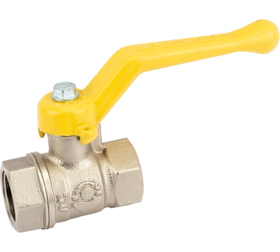 Шаровой кран для газа VALFEX 1/2" ВР/ВР рычаг, латунный никелированный 11Б27фтМ VF.271.NR3.012.Bir